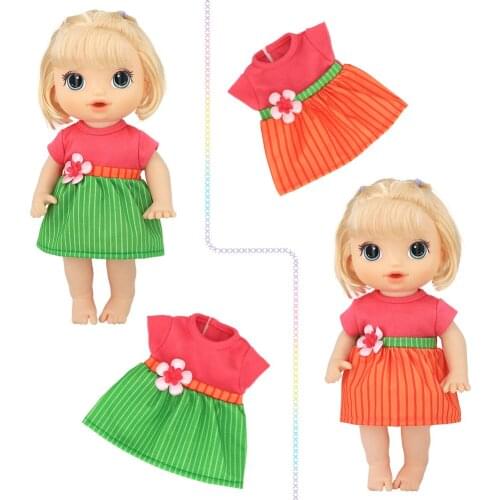 2021 Flower Doll clothes Fashion dresses, swimsuits, tableware for 12 Inch 30CM baby alive doll Toys Crawling Doll accessories