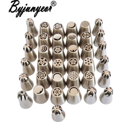 38PCS/set Russian Icing Piping Tips Sphere Ball Nozzles Cake Decorating Tools Cupcake Fondant DIY Dessert CS142