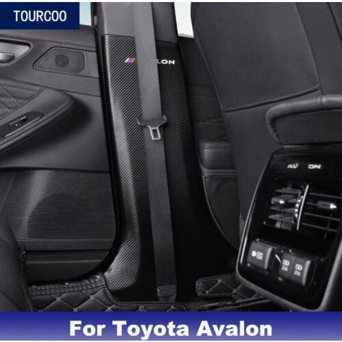 Car Interior B Pillar Protective Leather Sticker Safety Belt Anti-scratch Decor Sticker Car Modification Accessories