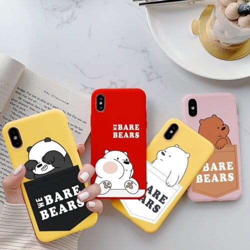 Case For Samsung Galaxy Note 20 S20 Ultra Plus 10 Pro 8 9 5 S10 Lite S10e S8 S9 S7 Edge J4 J6 Plus 2018 J5 J7 Funny Bears Fundas