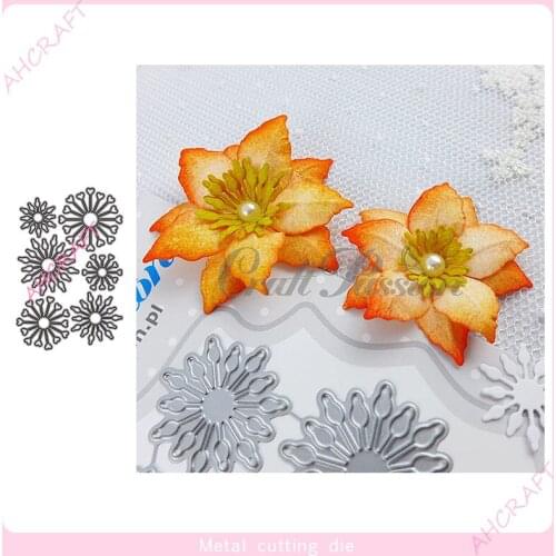 Flowers and stamens Metal Cutting Dies for DIY Scrapbooking Photo Album Decorative Embossing PaperCard Crafts Die2020