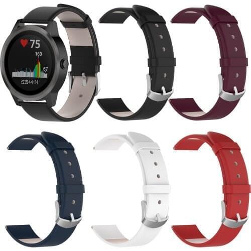 For Garmin Vivomove H R/vivoactive3 Strap Leather Bracelet Watchbands Watches Bands Classic Elegant Luxury Gifts