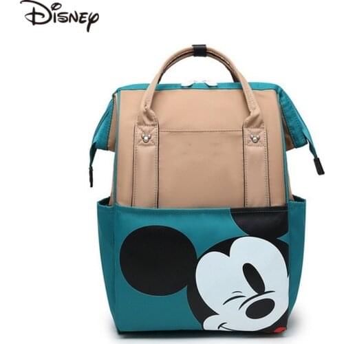 Disney women men travel bag backpack cartoon Mickey mouse diaper bag backpack handbag girl boy schoolbag handbag for women 2021