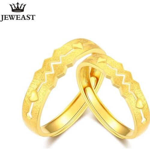 SPL 24K Pure Gold Ring Real AU 999 Solid Gold Rings Simple Frequency Couples Upscale Trendy Classic Jewelry Hot Sell New 2020