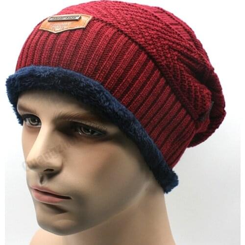 2016 Hot sale unisex winter men hat winter hip-hop beanies knitted hats crochet hat winter mask beanie fur hat
