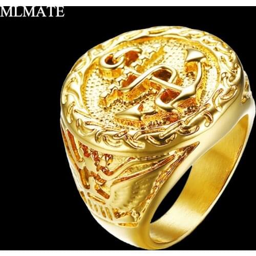 MLMATE Punk Rings For Men