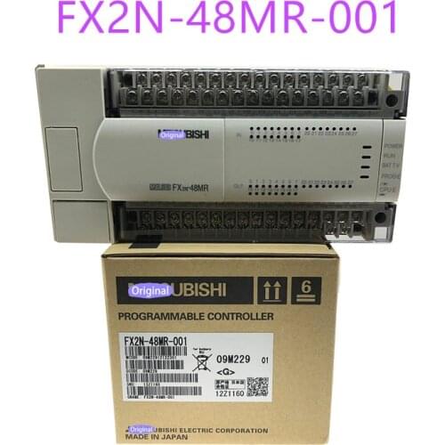 New Original PLC AC 220V FX2N-48MR-001 24 DI 24 DO FX2N-64MR-001 32 DI 32 DO