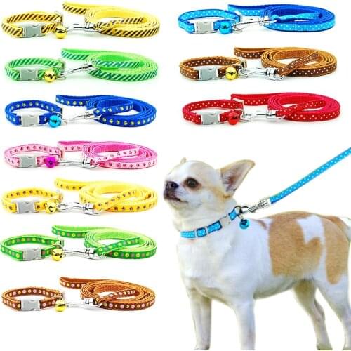2 pieces/lot Dog Cat Collar Leash Pet Collar Lead for Cat Puppy Small Pet Outdoor Walking Chihuahua Terier Schnauzer