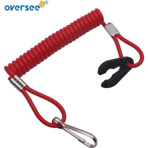 Outboard Safety Lanyard Nylon Spring Switch 682-82556 For Yamaha Outboard Motor Hidea Powertec Hankai Seapro HDX 682-82556-00