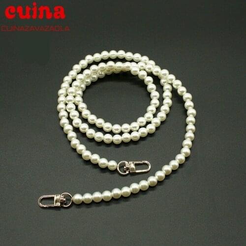 30-120cm Pearl Handle Chain Bag Strapstrap For Shoulder Bag Chain Strap Detachable Belts Handles Chain Bag Accessories
