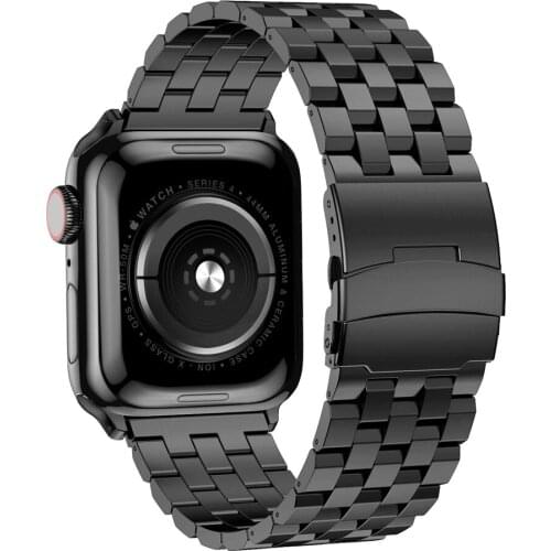 Luxury Stainless Steel Watch Strap for Iwatch Series6 5 4 3 Se Bracelet for Apple Watch Band 40mm 44mm 42mm 38mm Solid Watchband