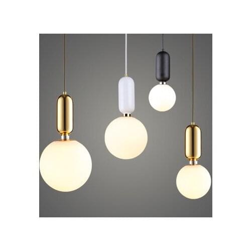 Nordic hanging lamp luminaria pendente crystal LED pendant lights living room luminaire
