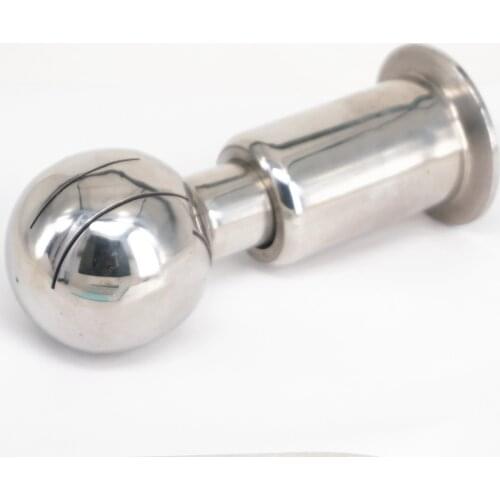 2" Tri Clamp Ferrule O/D:64mm 304 Stainless Steel Rotary Spray Ball Clamp CIP Tank Cleaning Homebrew Hygiene Grade Sanitary