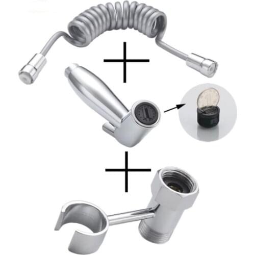 1Set Toilet Handheld Shattaf Bidet Sprayer Shower Heads Set Shower Faucet Accessories Muslim Shower Ducha Higienica