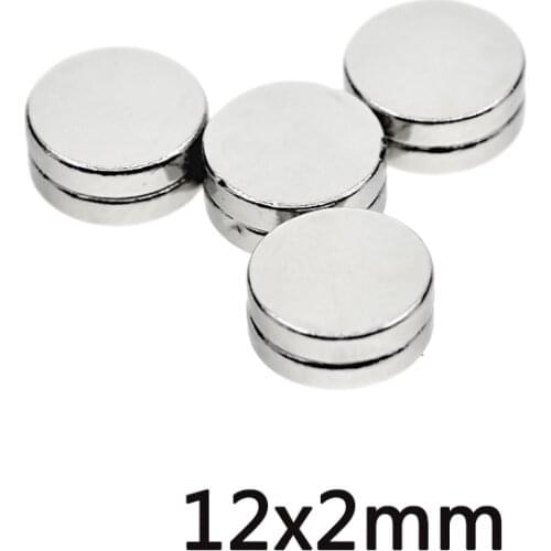10/20/30pcs 12x2 mm Permanent Round Magnet 12mmx2mm Neodymium Magnet N35 12x2mm Fridge Mini Strong Magnetic Magnets 12*2 mm