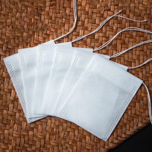 Teabags 5.5 x 7CM Food Grade Empty Scented Tea Bags Infuser With String Heal Seal Filter Paper For Herb Loose Tea
