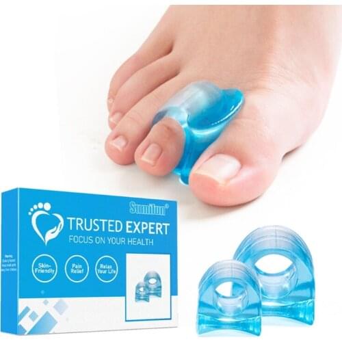 16 Pcs Gel Toe Separators Straighten Overlapping Toes Realign Crooked Bunions C1FF