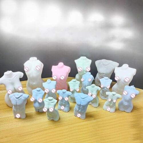 3D Body Shape Candle Epoxy Resin Mold Female Male Body Model Ornaments Silicone Mould DIY Crafts Jewelry Home Decorations Castin
