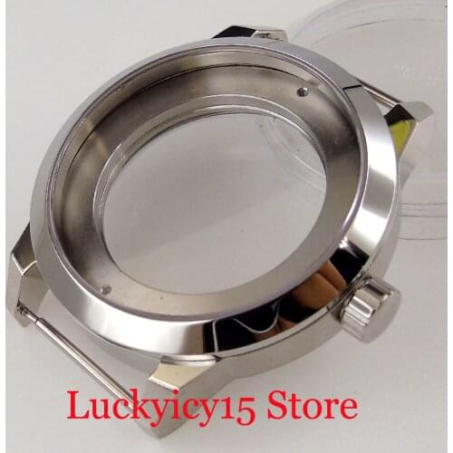 41mm Stainless Steel Automatic Watch Case fit MIYOTA 8215 8205 821A MINGZHU 2813 5ATM Waterproof