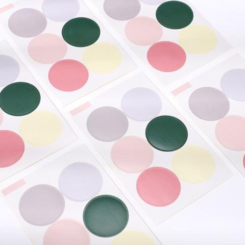 60pcs Mixed Color Round Paper Stickers DIY Marandi Color Stationery Stickers Scrapbooking DIary Deco Stickers Gift Labels