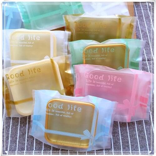 7.5cm (63-75g ) Good life Matt film moon cake trays moon cake Packing bag+ tray 95-100 sets