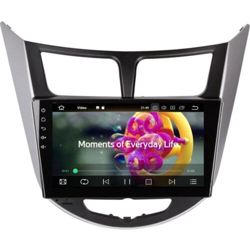 9 Inch IPS Screen Android Octa Core 4GB RAM Car GPS Radio Head Unit For Hyundai Verna Accent Solaris 2011-2015 Wifi DAB+ OBD