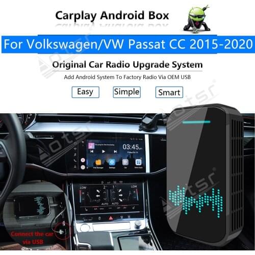 Car Radio Carplay Android Ai Box For Volkswagen VW Passat CC 2015-2020 Multimedia Player Apple Box Wireless Upgrade Mirror Link