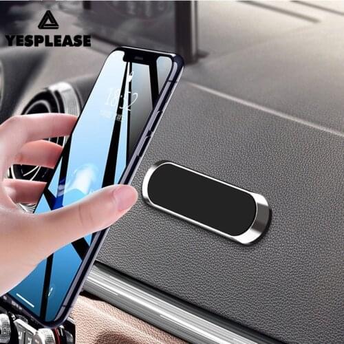 Mini Strip Shape Magnetic Car Phone Holder Stand Wall Magnet Mount Home for iPhone Samsung Huawei All Mobile Phone Support