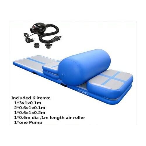 Free Shipping Inflatable Gymnastics Tumbling Mat Air Tumbling Track Set Air Floor Mat Inflatable Air Track For Home/Cheerleading