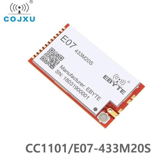 CC1101 433MHz 100mW rf Module 20dBm Long Distance SMD ebyte cojxu E07-433M20S PA Transceiver IPEX Transmitter and Receiver