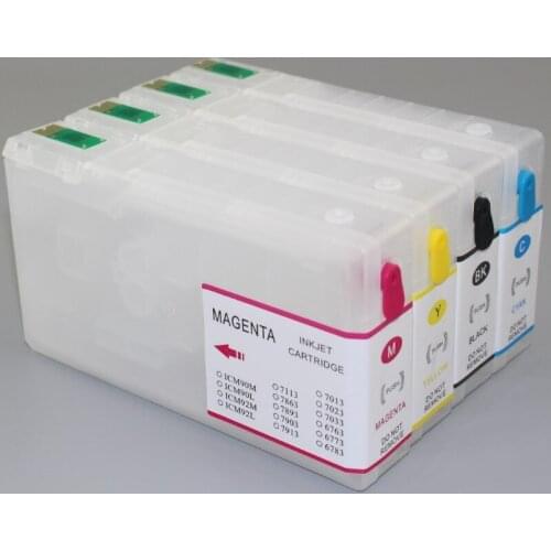 INK WAY 4PK Refillable Ink Cartridge T676XL for EPSON WORKFORCE PRO WP-4020 WP-4530 WP-4540