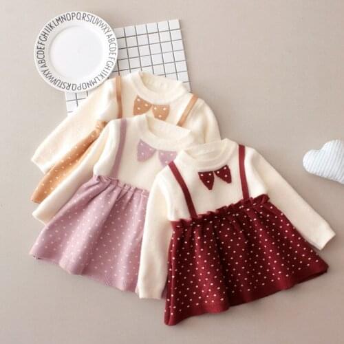 Childhood Lovely Warm Dresses For Girls