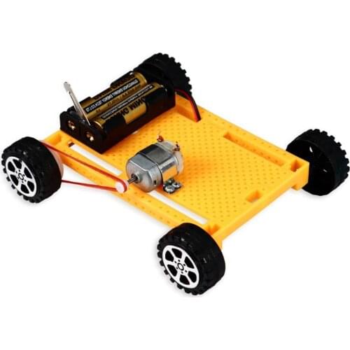 Kids Student Car Toy DIY Electric 4WD Car Vehicle Model Science Experiment Kit Education Kids Toy