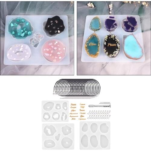 DIY Craft Resin Molds Kit Silicone Mold Making Jewelry Pendant Mold