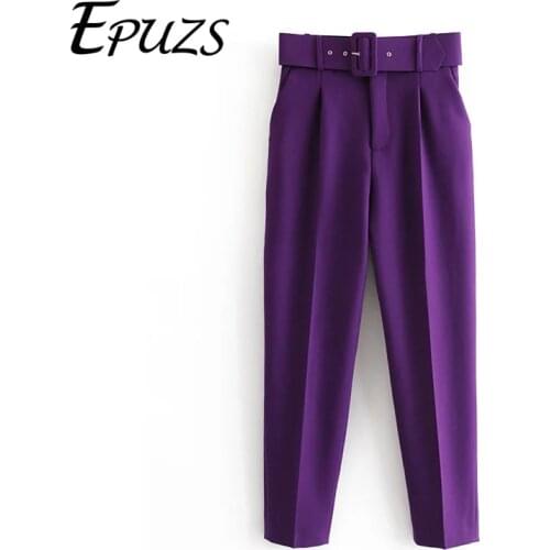 EPUZS Women's Trousers Harem Pants