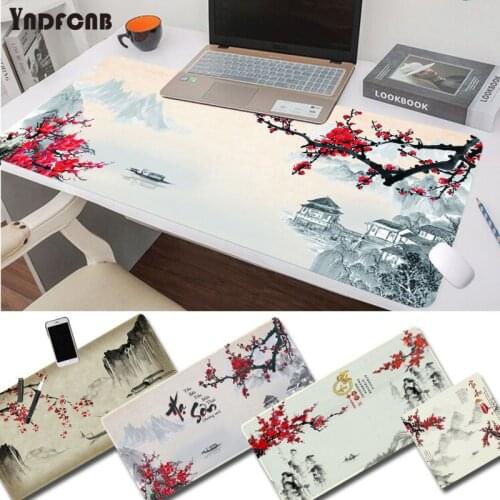 YNDFCNB plum flower Simple Design gamer play mats Mousepad Size for Deak Mat for overwatch/cs go/world of warcraft