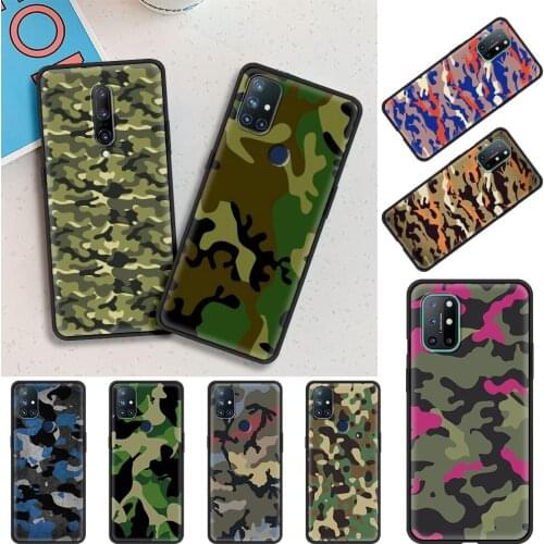 Camouflage Camo Military Army Cell Phone Case for OnePlus 8 Nord N10 N100 8T 7 8 7T 9 Pro 5G 6 6T Cover for 1+ 8Pro Coque