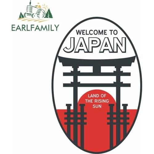 EARLFAMILY 13cm x 8.7cm For Japan Travel Car Stickers Fashion Sticker Occlusion Scratch Decal Suitable for SUV JDM ATV