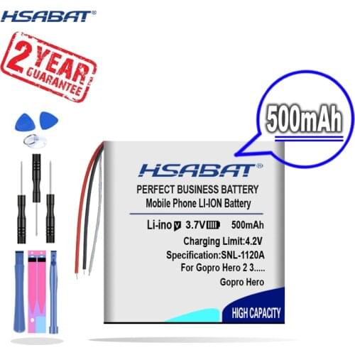 New Arrival [ HSABAT ] 500mAh Battery for GoPro ARMTE-001, Hero 3, Hero 3+, Hero 4, HERO3, HERO4, Wi-Fi Remote, ARMTE-002