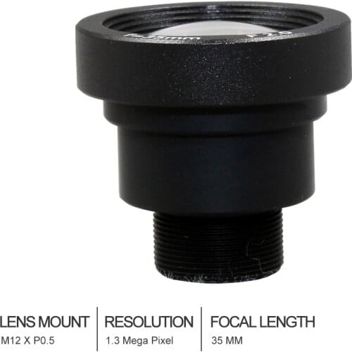 Witrue 1.3Megapixel 35mm CCTV Lens M12 Mount Aperture F2.0 For Security CCTV Camera