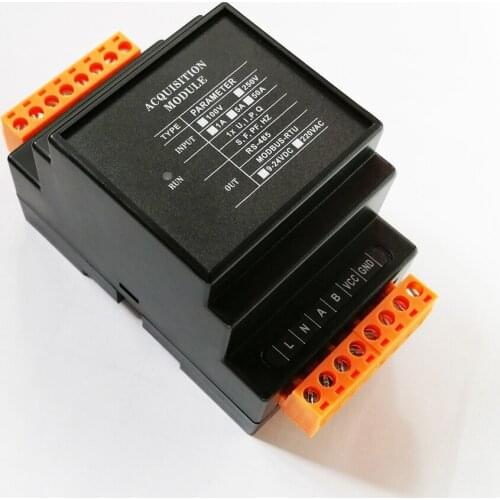 AC current voltage to rs485 serial port remote transmission module high precision transmitter 5A500V analog quantity acquisition