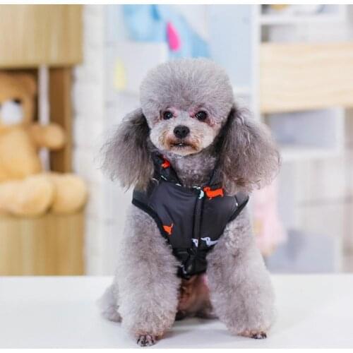 Two-leg Durable Pet Dog Sleeveless Coat Clothes Warm Pet Clothes Adorable for Outdoor