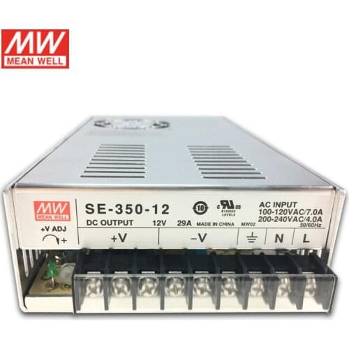 SE-350-12 MEAN WELL 350W 12V Switching Power Supply 110V/220V AC to 12V DC 29A 350W Meanwell dc Power Supply Transformer PSU