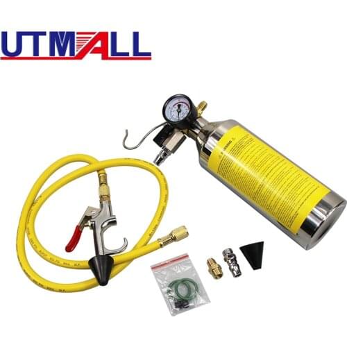 A/C AC Air Conditioner System Flush Canister Gun Kit R134 R12 R22 R410 R404 Set