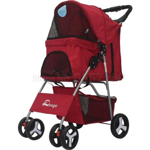 Dog Trolley Pet Trolley Dog Cat Outdoor Trolley Light Folding Out Wheeled Scooter