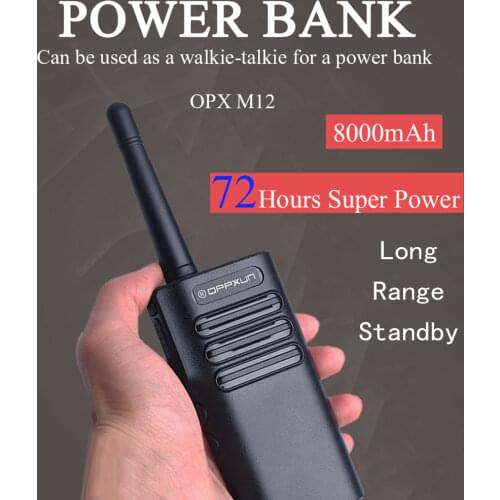 OPPXUN OPXM12 L134 Walkie-talkie Charger Treasure 5W high-power UHF 400-470mhz Dual-use outdoor sports charger Treasure