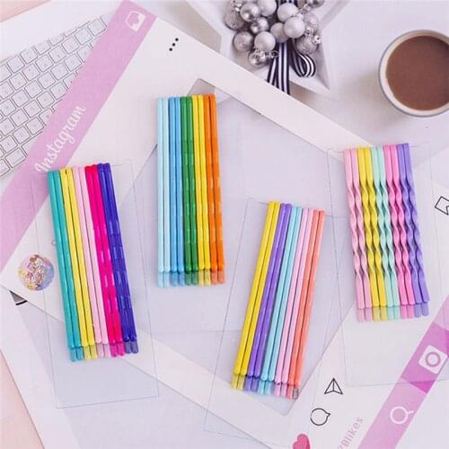 10pcs Hairpins Hair Clips Color Bobby Pins Metal Waved Curly Barrettes for Women Girls Styling Hair Accessories Long Hairgrips