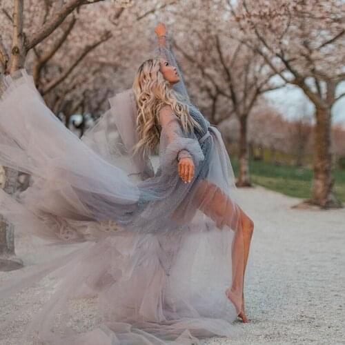 Romantic Beaded Prom Dresses Luxurious 2021 V Neck A Line See Through Women Evening Celebrity Dress Party Gowns