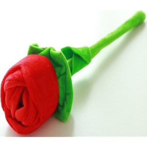 1pcs 42cm Plush Rose Flower Toys Green Red Blue Pink Yellow Orange Purple Cartoon Home Decoration Wedding Gift Present