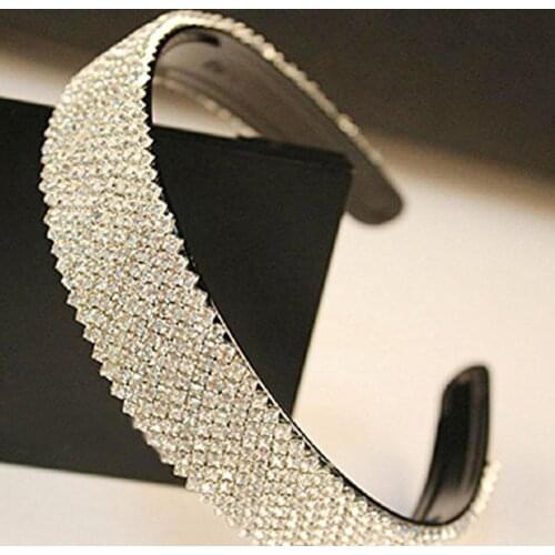 1Yard SS16 Clear Rhinestone Sew On Glue 2-Row Drill Chain Silver Close Chain Trim Trimming DIY Sewing Accessories Art Craft